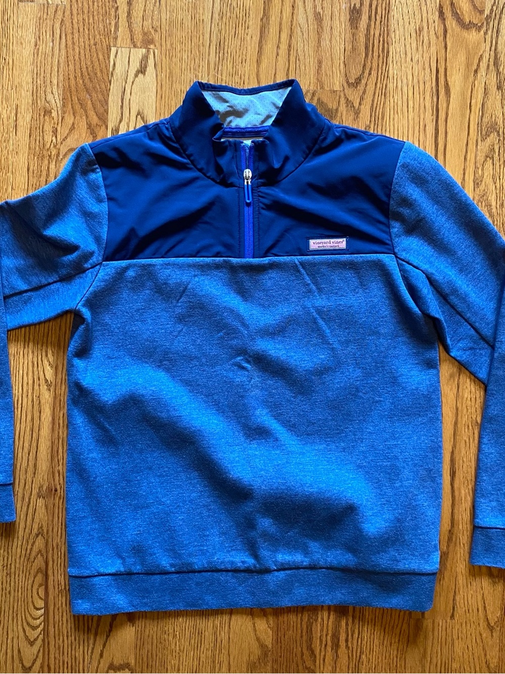 Vineyard Vines Men's Blue Quarter-Zip Pullover Sweater XS